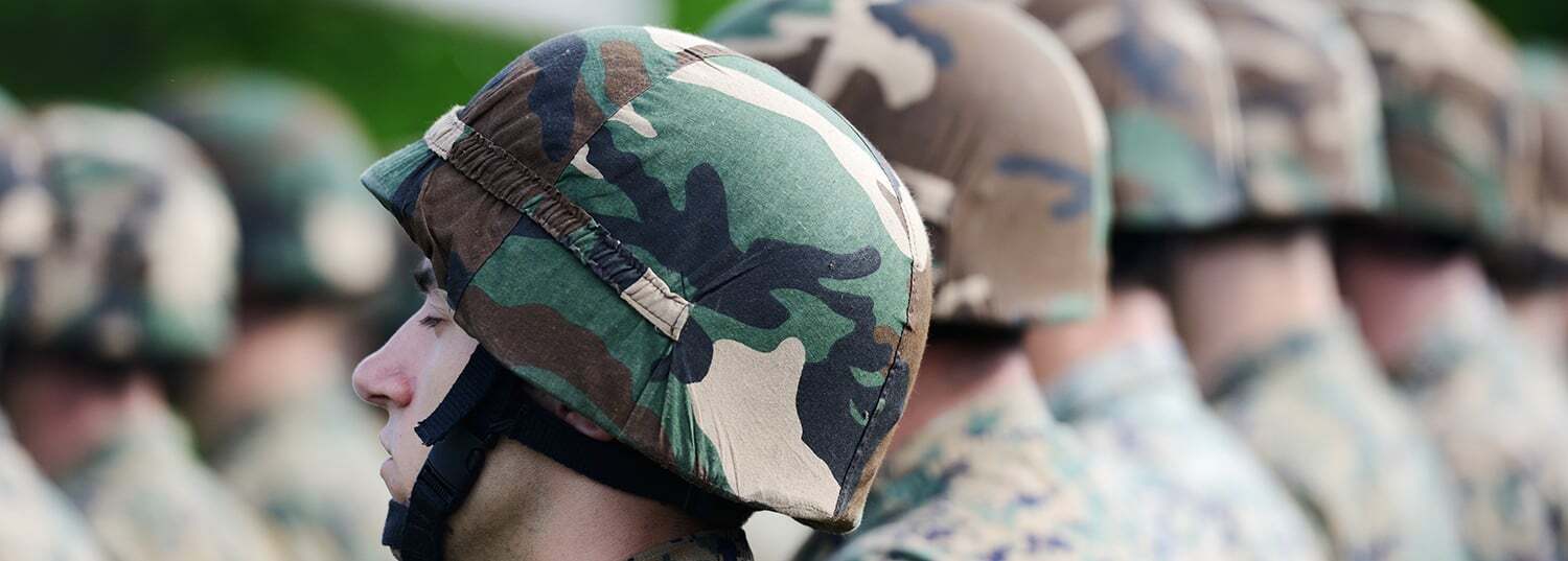 Military personnel serving together