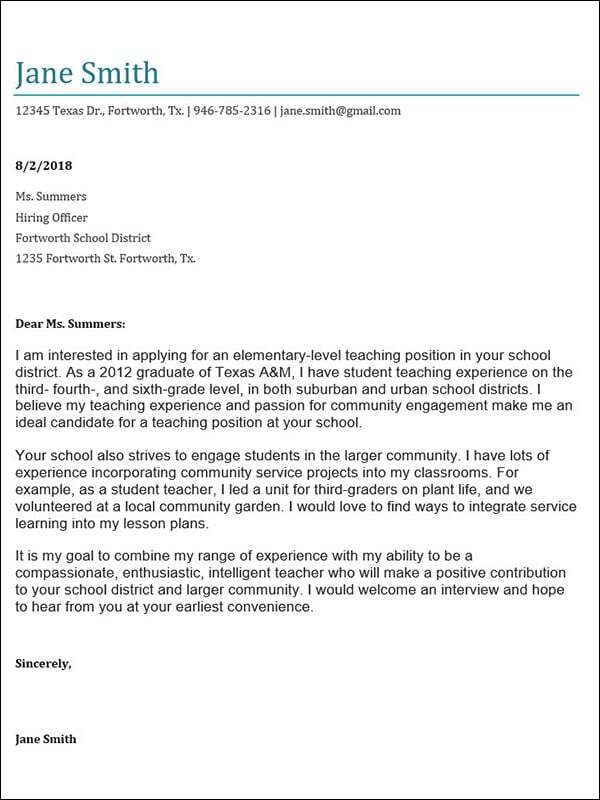 Cover letter template one preview